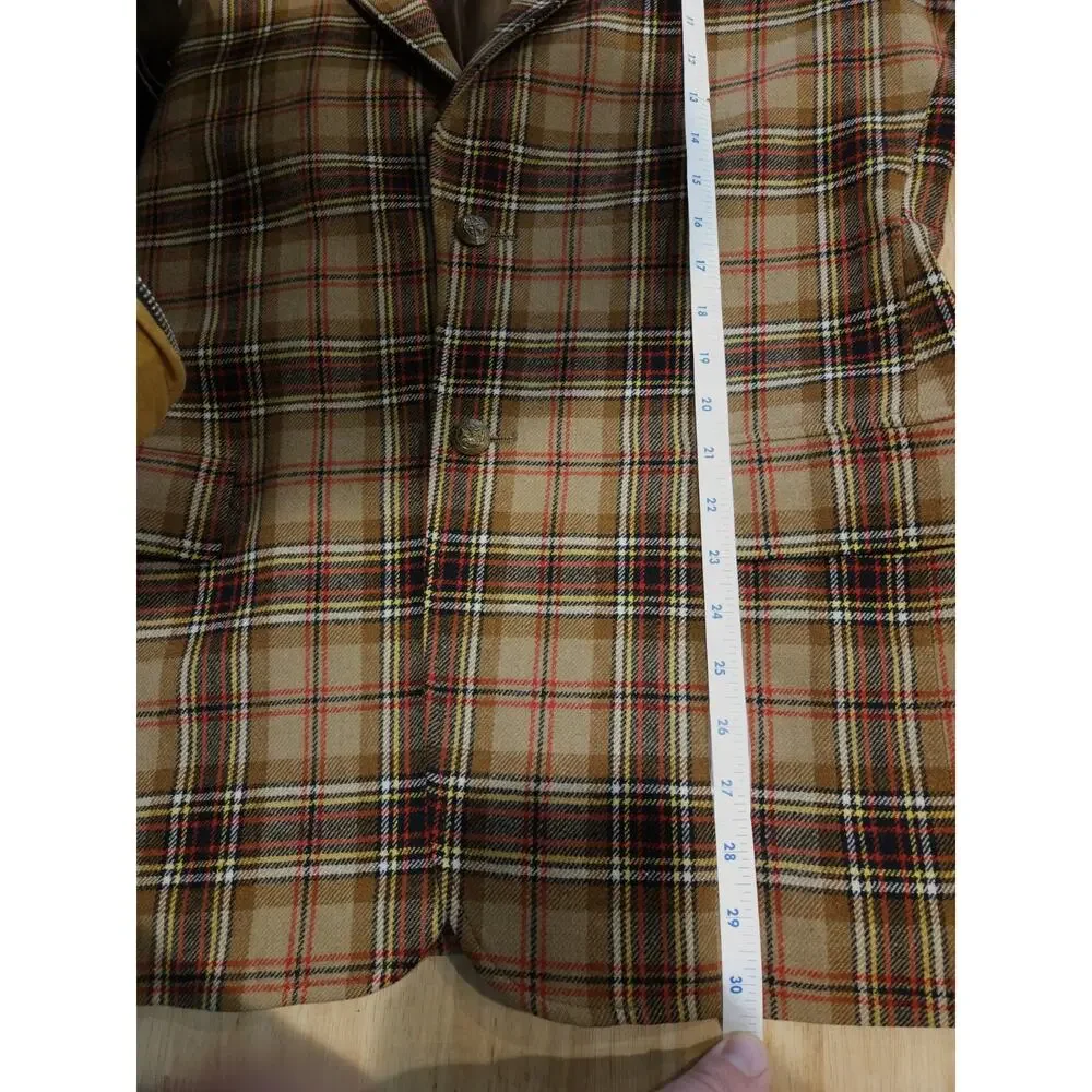 VINTAGE PENDLETON Mens Blazer Sport Coat Jacket Plaid Size 40L Virgin Wool USA